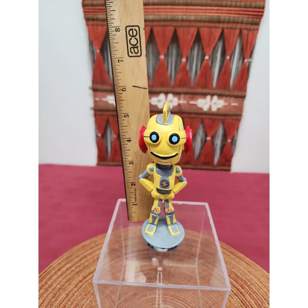 ZZ Robot Bobblehead Toy Mascot Of Zap Zone Promotional Giveaway 5.5 Inch